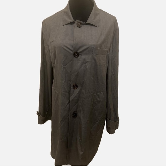 Brunello Cucinelli Gray Lightweight Button-Up Jacket